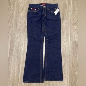 Baby Phat Dark Indigo Flare Jeans